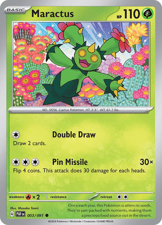 Pokemon Maractus 3/91 Paldean Fates