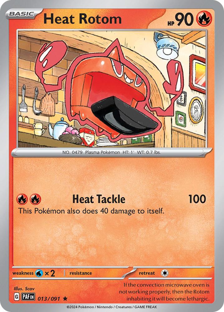 Pokemon Heat Rotom 13/91 Paldean Fates