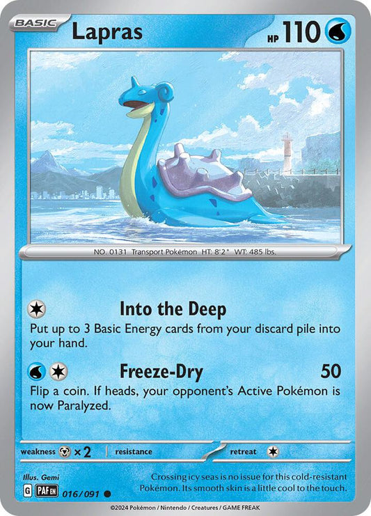 Pokemon Lapras 16/91 Paldean Fates