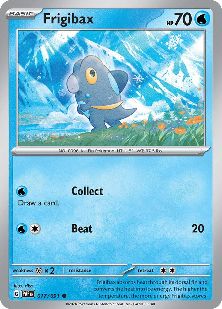 Pokemon Frigibax 17/91 Paldean Fates