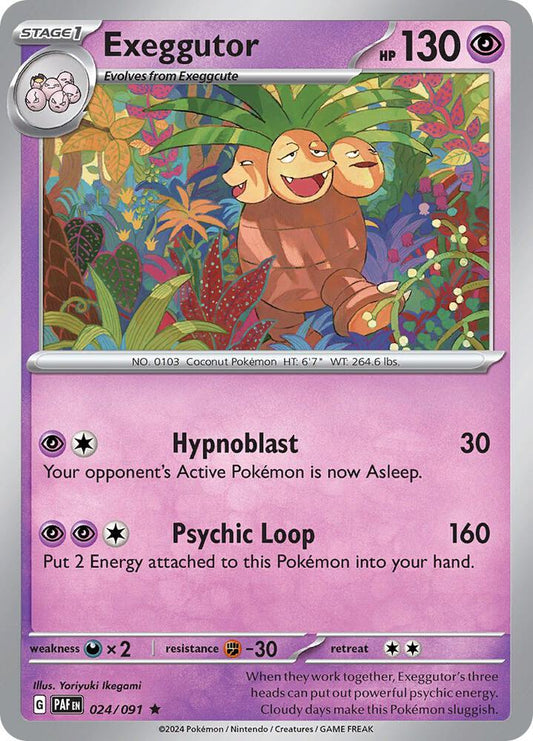 Pokemon Exeggutor 24/91 Paldean Fates