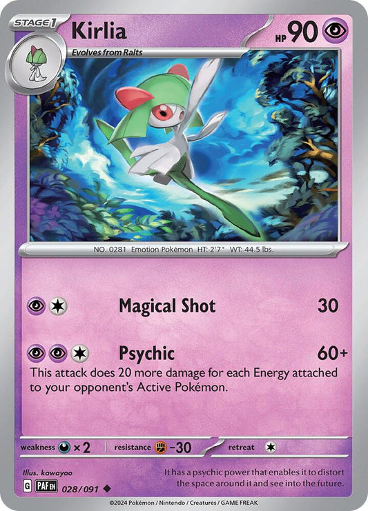 Pokemon Kirlia 28/91 Paldean Fates