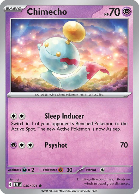 Pokemon Chimecho 30/91 Paldean Fates