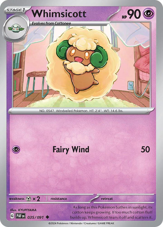 Pokemon Whimsicott 35/91 Paldean Fates