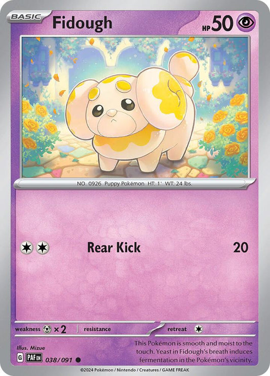 Pokemon Fidough 38/91 Paldean Fates