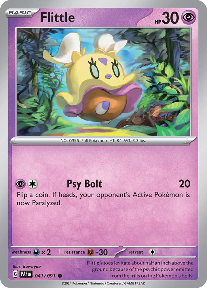 Pokemon Flittle 41/91 Paldean Fates