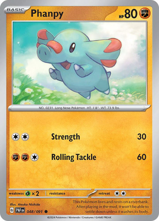 Pokemon Phanpy 48/91 Paldean Fates