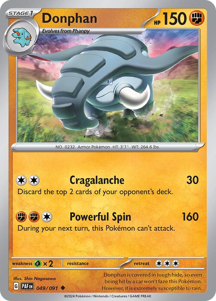 Pokemon Donphan 49/91 Paldean Fates