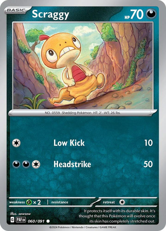 Pokemon Scraggy 60/91 Paldean Fates