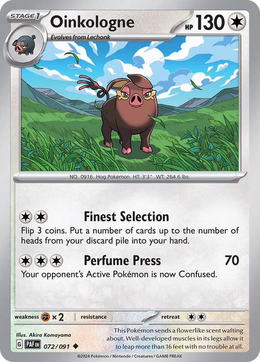 Pokemon Oinkologne 72/91 Paldean Fates