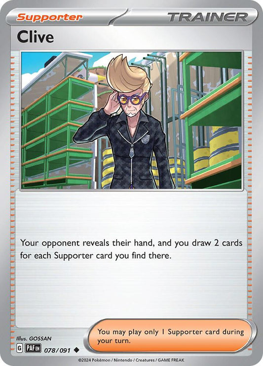 Pokemon Clive 78/91 Paldean Fates