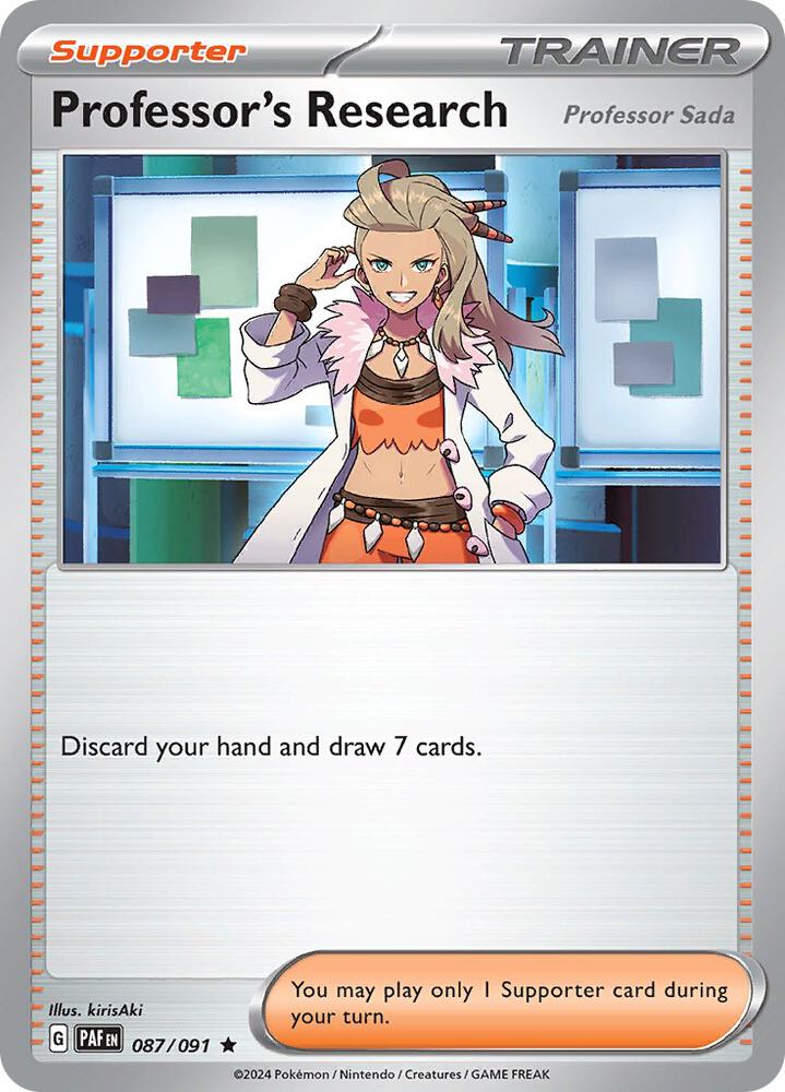 Pokemon Professor's Research 87/91 Paldean Fates