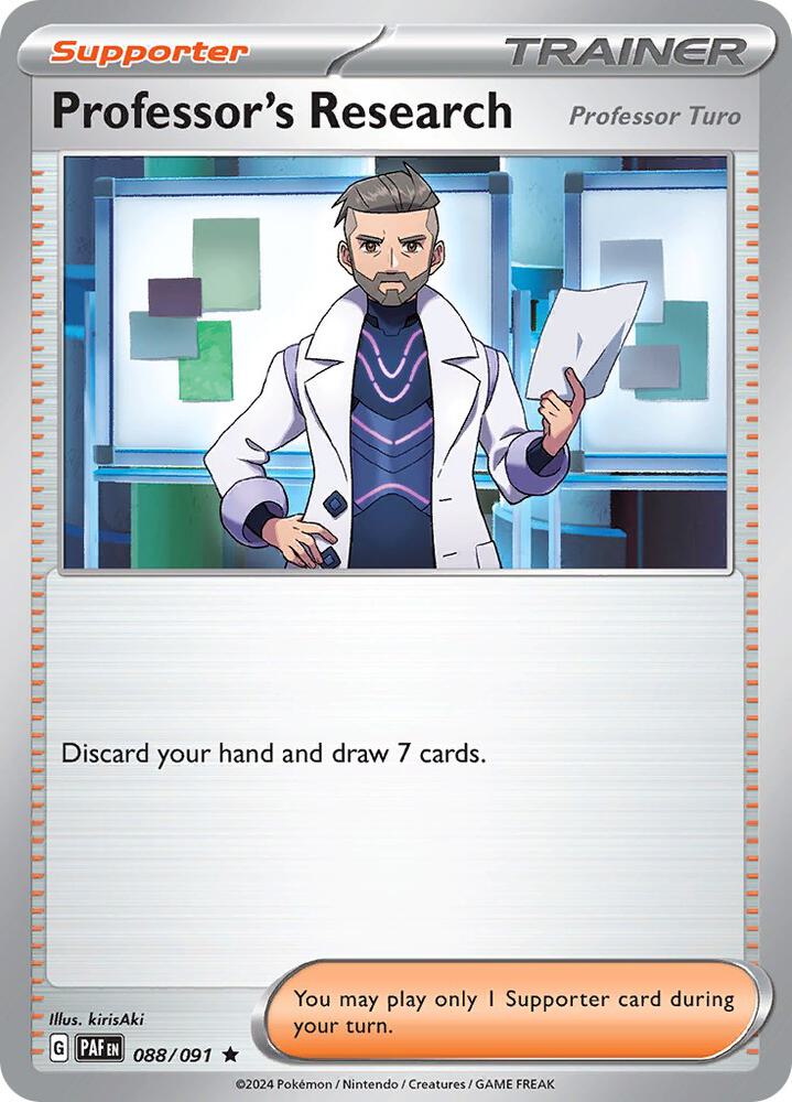 Pokemon Professor's Research 88/91 Paldean Fates