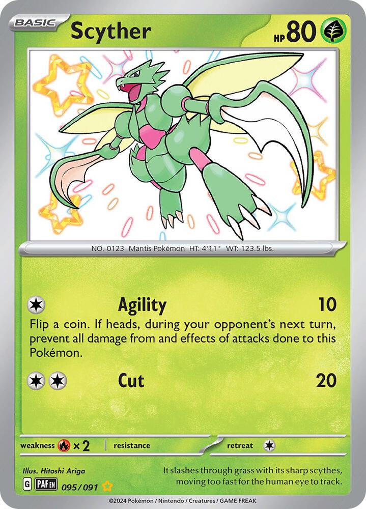 Pokemon Scyther 95/91 Paldean Fates