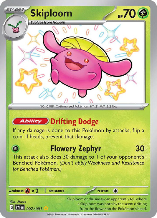 Pokemon Skiploom 97/91 Paldean Fates