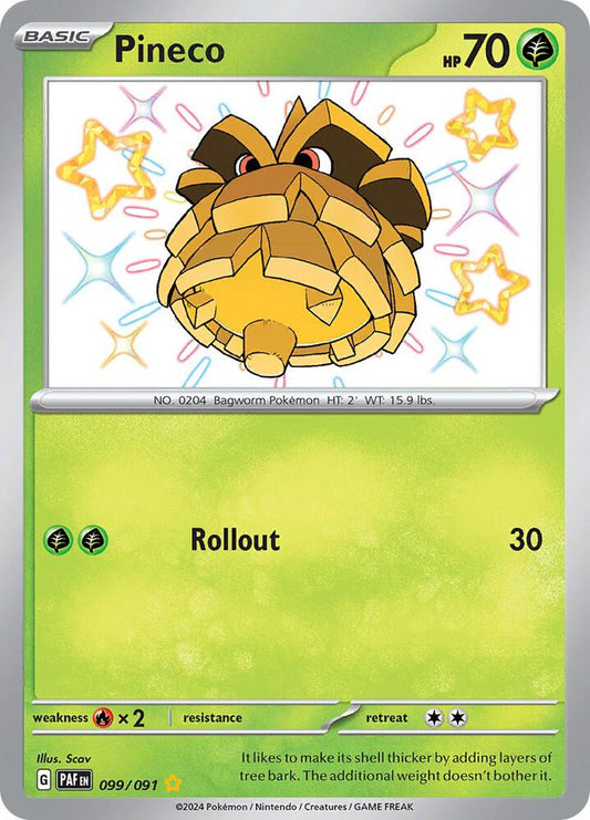 Pokemon Pineco 99/91 Paldean Fates