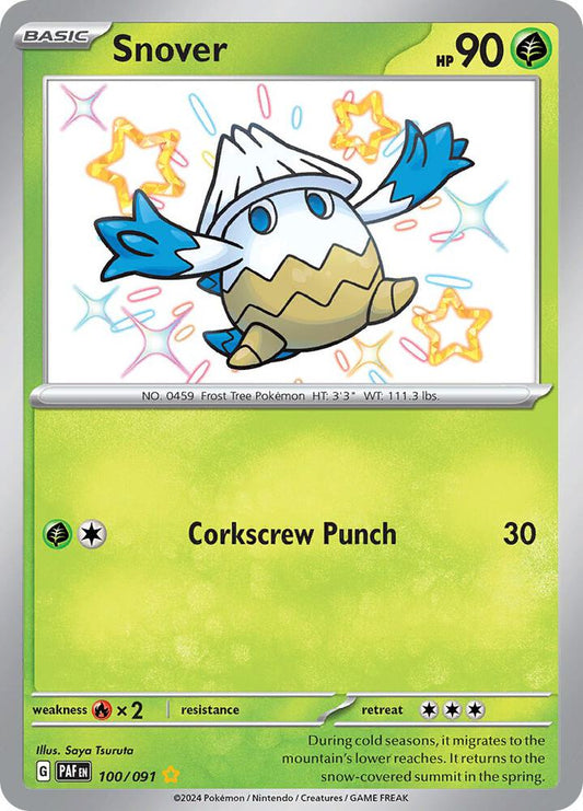 Pokemon Snover 100/91 Paldean Fates