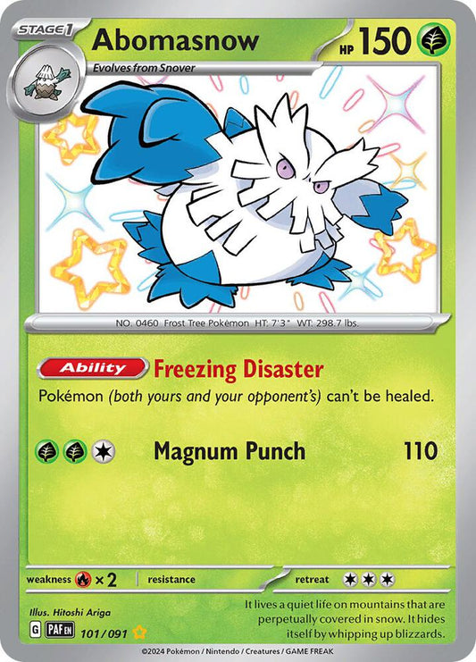Pokemon Abomasnow 101/91 Paldean Fates