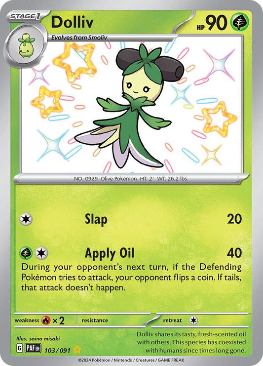 Pokemon Dolliv 103/91 Paldean Fates