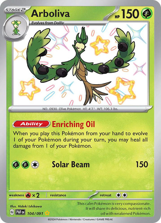 Pokemon Arboliva 104/91 Paldean Fates