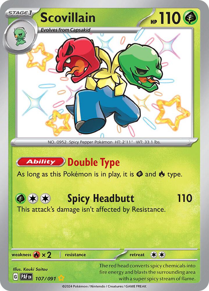 Pokemon Scovillain 107/91 Paldean Fates