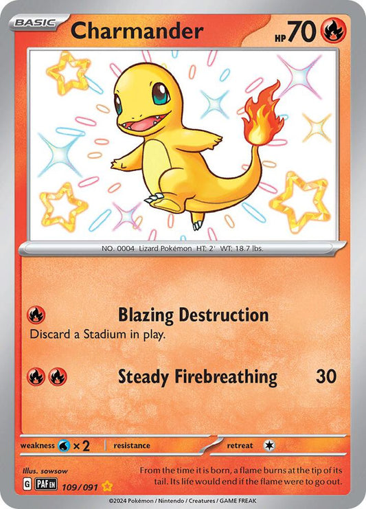 Pokemon Charmander 109/91 Paldean Fates