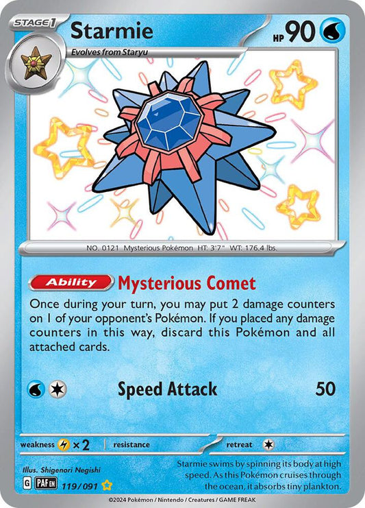 Pokemon Starmie 119/91 Paldean Fates