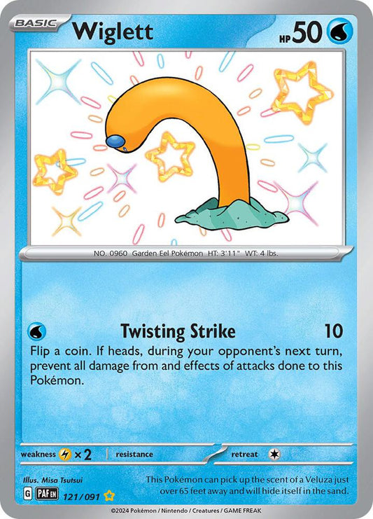 Pokemon Wiglett 121/91 Paldean Fates