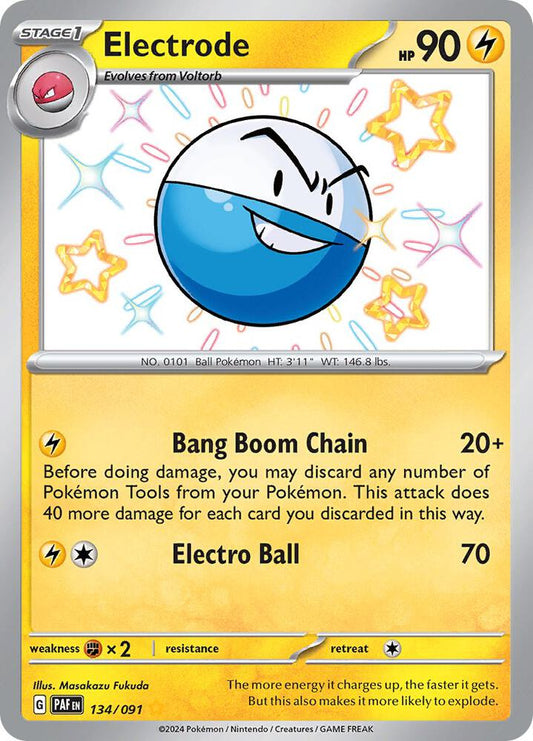 Pokemon Electrode 134/91 Paldean Fates