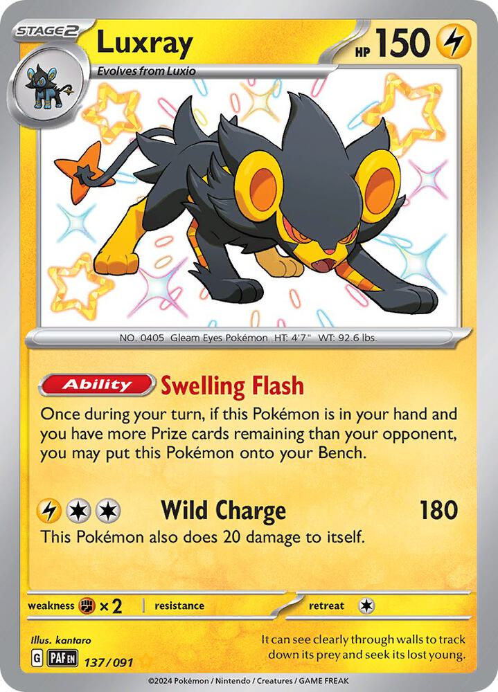 Pokemon Luxray 137/91 Paldean Fates