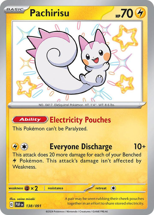 Pokemon Pachirisu 138/91 Paldean Fates