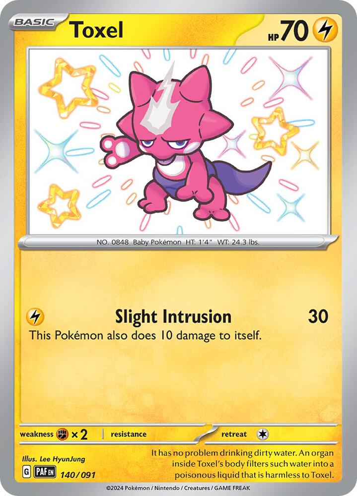 Pokemon Toxel 140/91 Paldean Fates