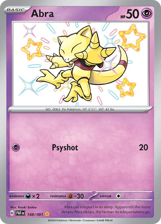 Pokemon Abra 148/91 Paldean Fates