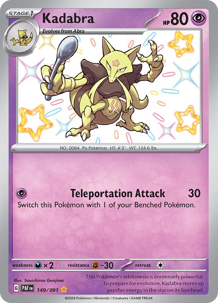 Pokemon Kadabra 149/91 Paldean Fates