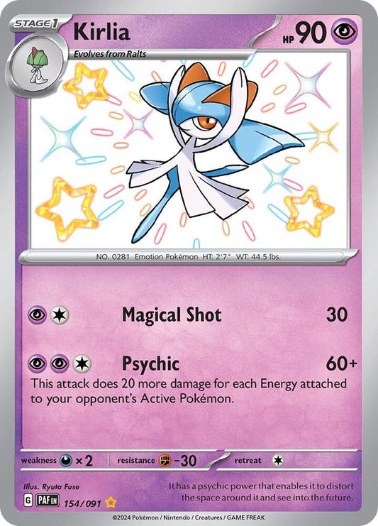 Pokemon Kirlia 154/91 Paldean Fates