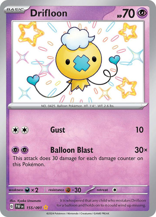 Pokemon Drifloon 155/91 Paldean Fates