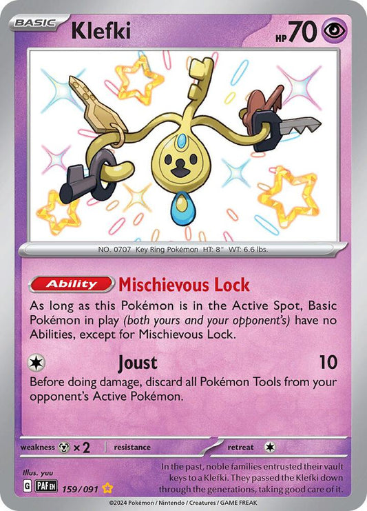 Pokemon Klefki 159/91 Paldean Fates