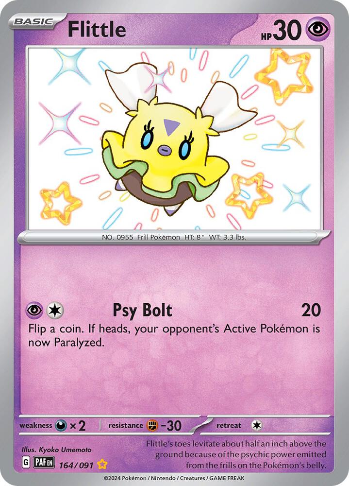 Pokemon Flittle 164/91 Paldean Fates
