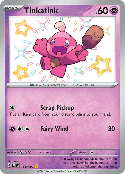 Pokemon Tinkatink 165/91 Paldean Fates