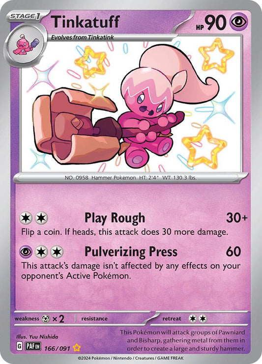 Pokemon Tinkatuff 166/91 Paldean Fates
