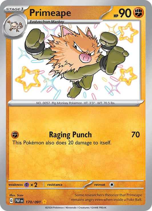 Pokemon Primeape 170/91 Paldean Fates
