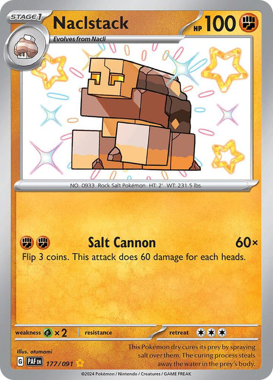 Pokemon Naclstack 177/91 Paldean Fates