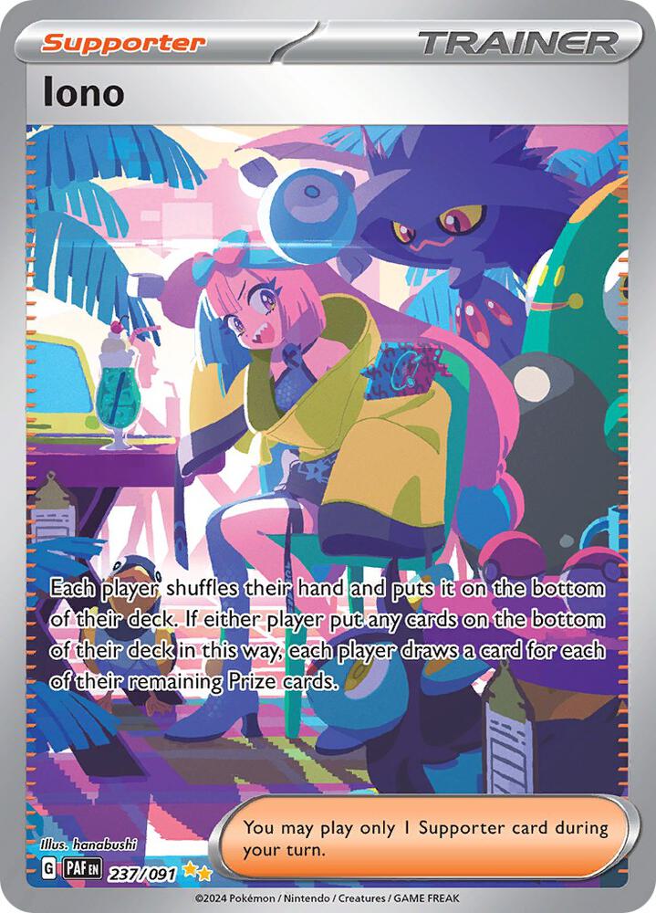 Pokemon Iono 237/91 Paldean Fates