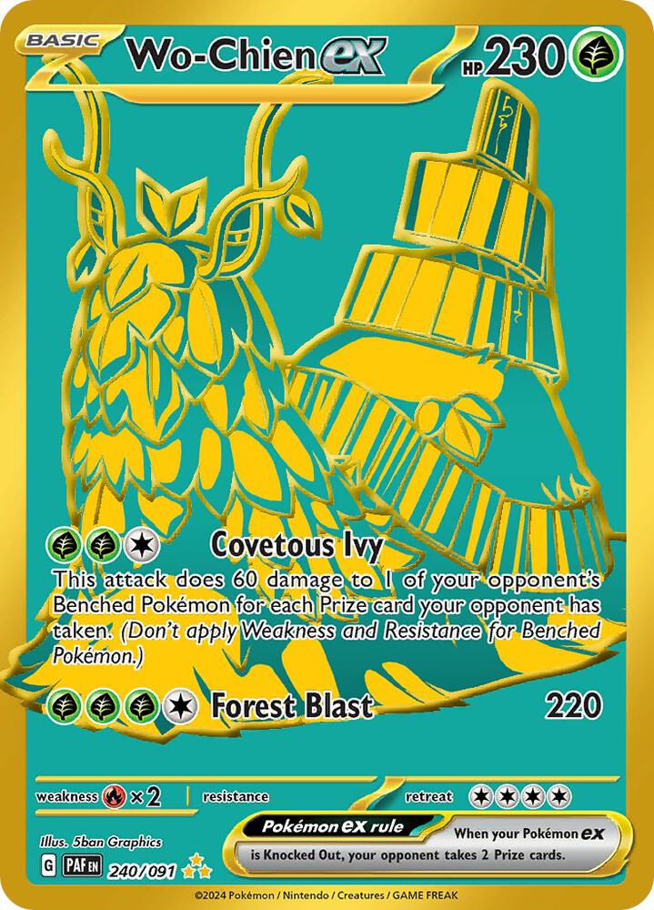 Pokemon Wo-Chien ex 240/91 Paldean Fates