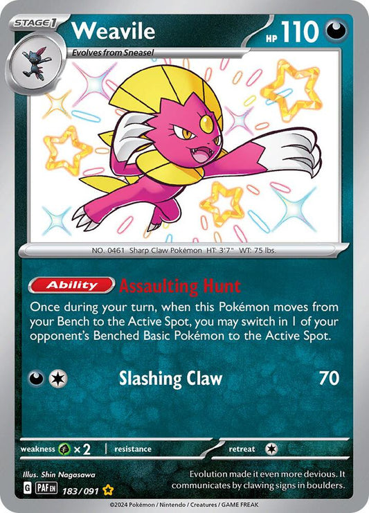 Pokemon Weavile 183/91 Paldean Fates