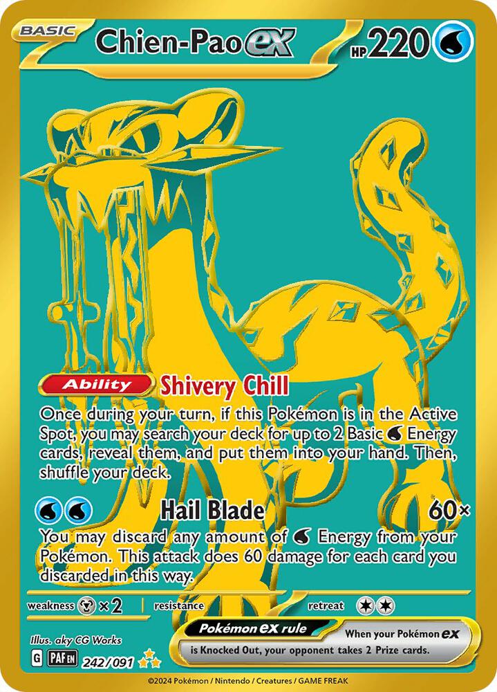 Pokemon Chien-Pao ex 242/91 Paldean Fates