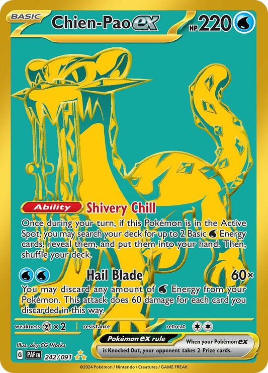 Pokemon Chien-Pao ex 242/91 Paldean Fates