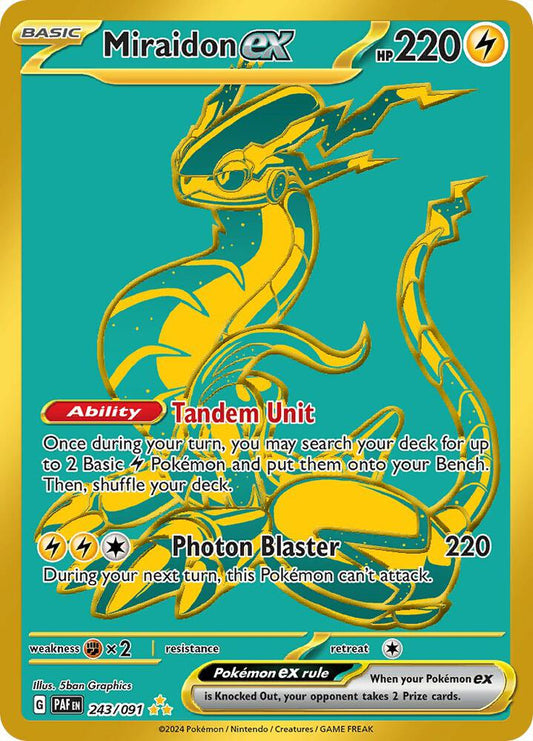 Pokemon Miraidon ex 243/91 Paldean Fates