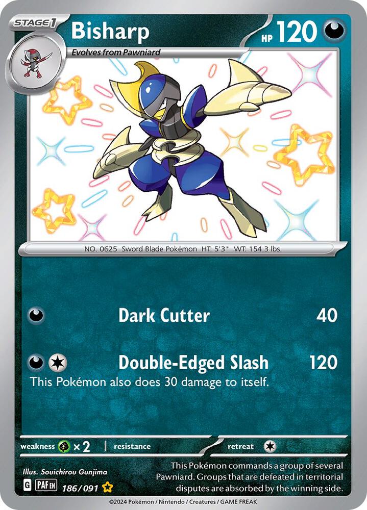 Pokemon Bisharp 186/91 Paldean Fates