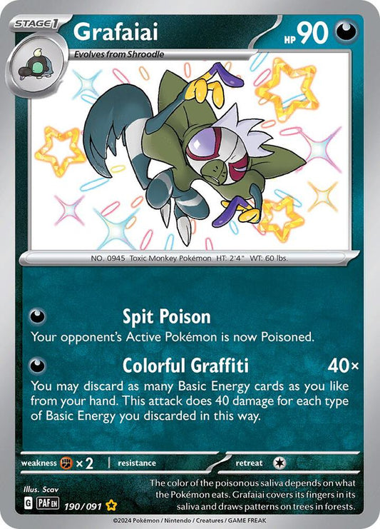 Pokemon Grafaiai 190/91 Paldean Fates